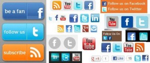 social media buttons for your website